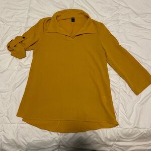 Mustard Yellow Blouse